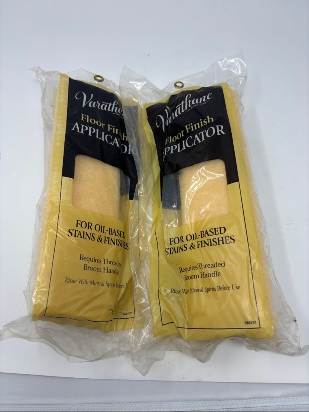 Yellow Floor Finish Applicator for Oil-Based Stains (Set of 2)